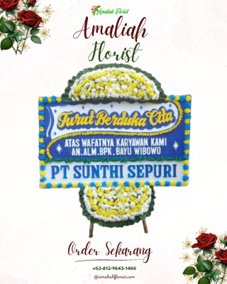 Papan Bunga Duka di Lamper Tengah